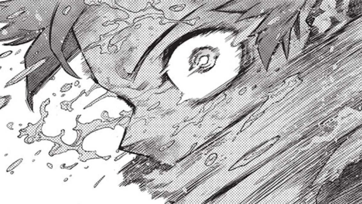 Izuku Midoriya in chapter 404 of the 'My Hero Academia' manga.