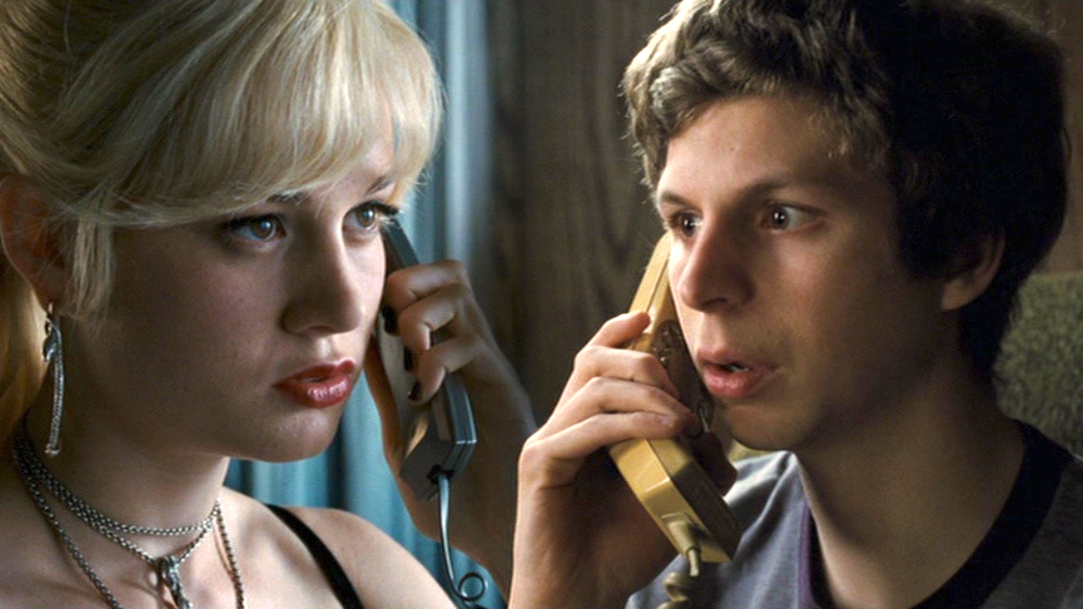 Brie Larson and Michael Cera in scott pilgrim