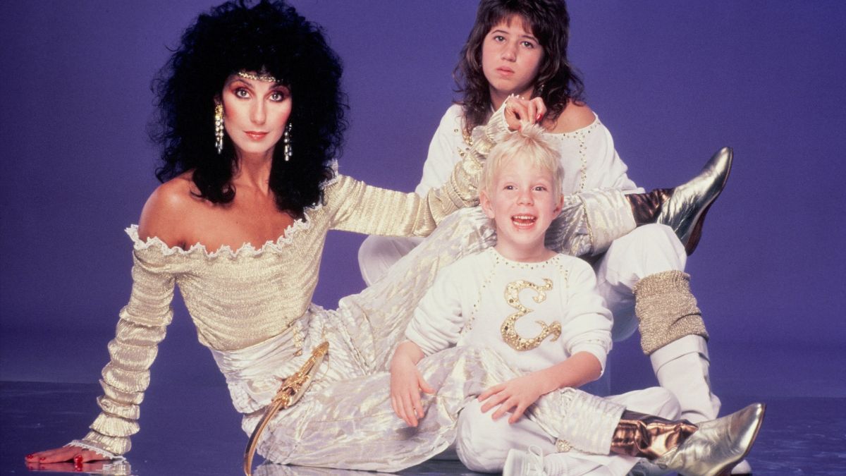 LOS ANGELES - JUNE 1981: Singer and actress Cher, her daughter Chastity Bono (Chaz Bono) and son Elijah Blue Allman pose for a photo session in June 1981 in Los Angeles, California. (Photo by Harry Langdon/Getty Images)