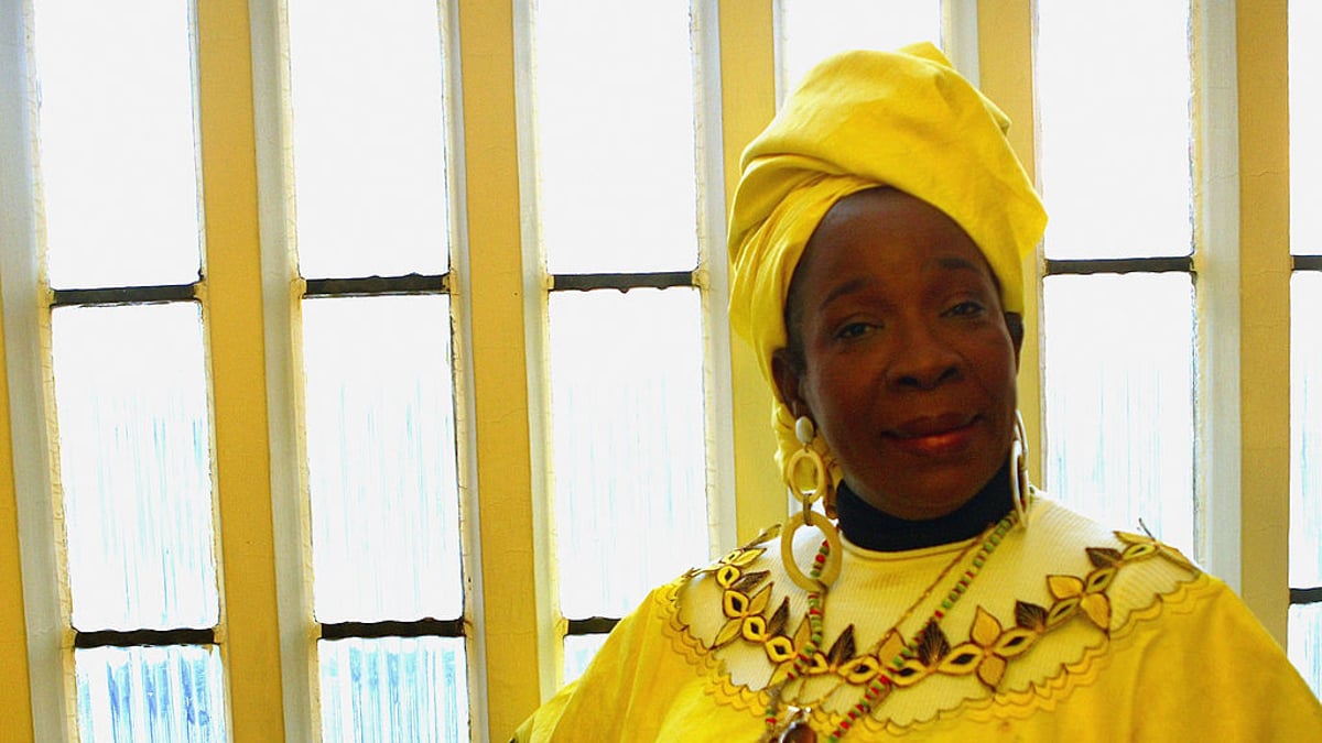 Rita Marley, Bob Marley's widow, arrives to sign copies of her new book "No Woman No Cry, My Life With Bob Marley" at Waterstone's, Piccadilly on April 1, 2004 in London. The book is out on April 2, 2004. 