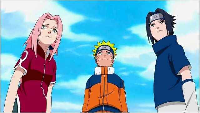 Team 7 from Naruto: Sasuke, Naruto, and Sakura