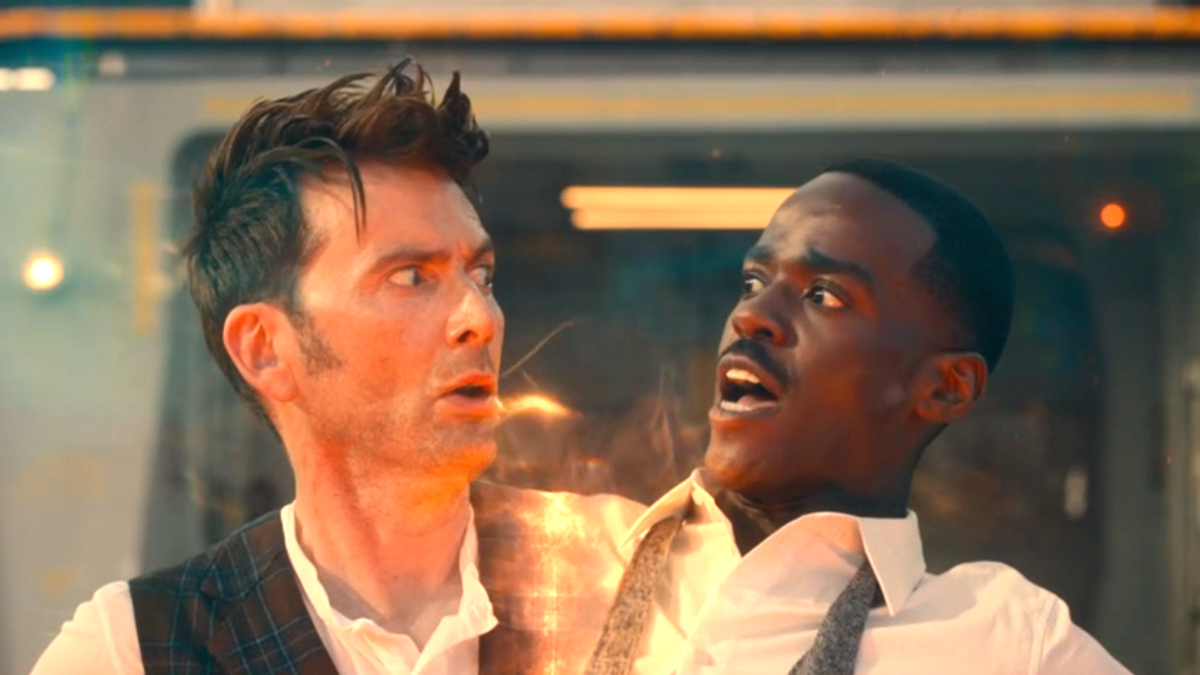 David Tennant's Fourteenth Doctor and Ncuti Gatwa's Fifteenth Doctor experience a bi-generation in Doctor Who: The Giggle