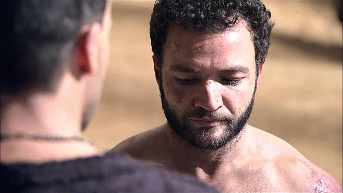 Nick Tarabay as Ashur in Starz' 'Spartacus'.