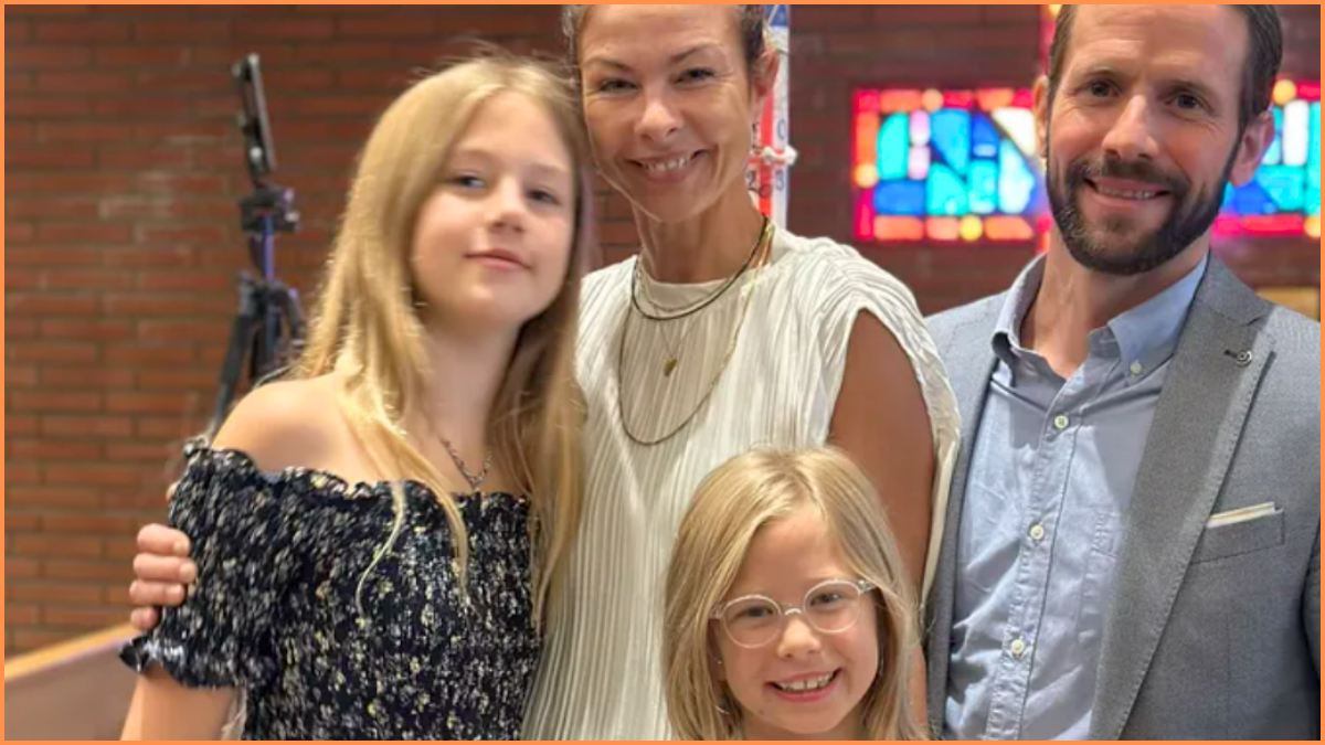 Christian Oliver, ex-wife Jessica, and daughters