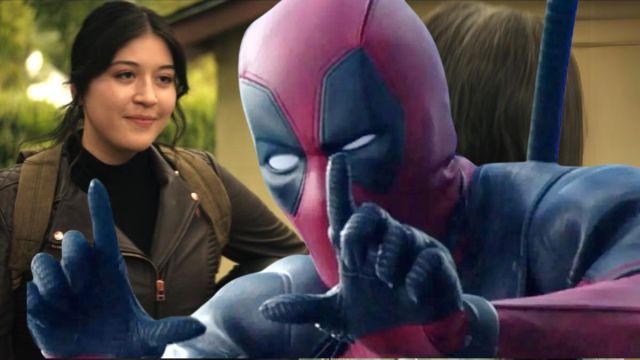 Maya Lopez smiling in the final scene of Echo/Deadpool forming a frame with his fingers