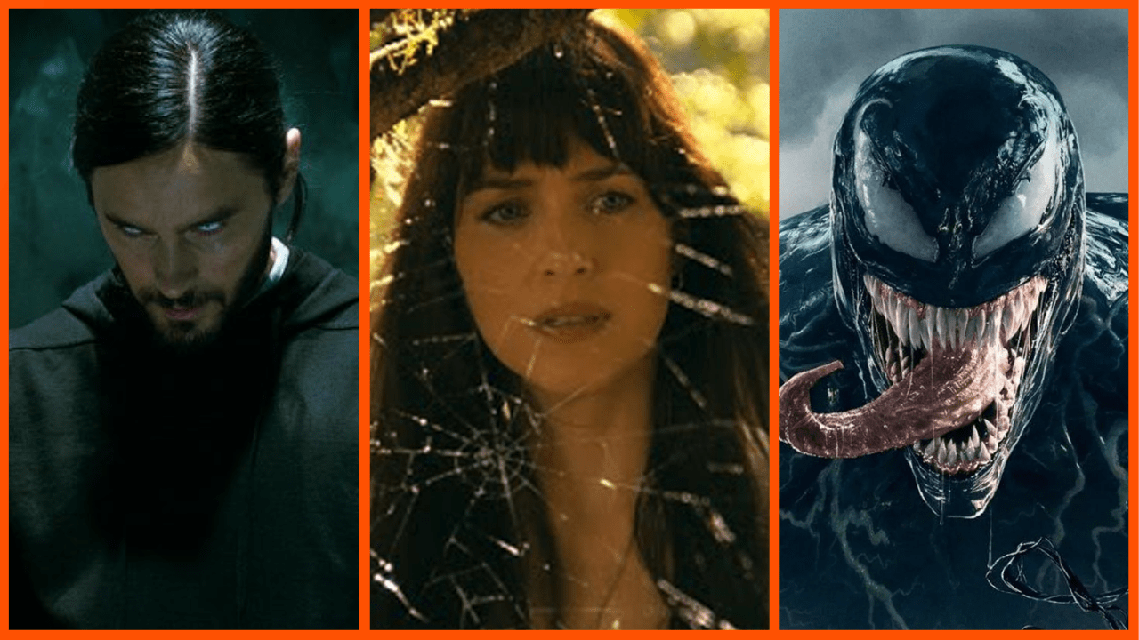 Screenshots from Madame Web, Morbius and Venom