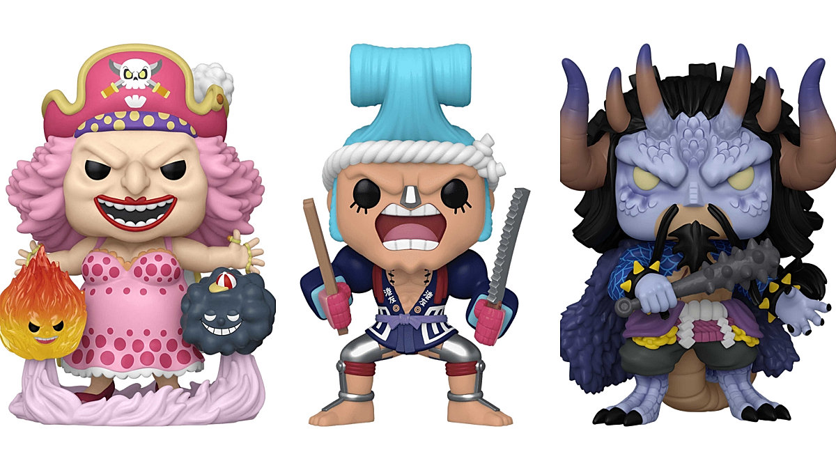 Big Mom, Franosuke, and Kaido Funko Pops