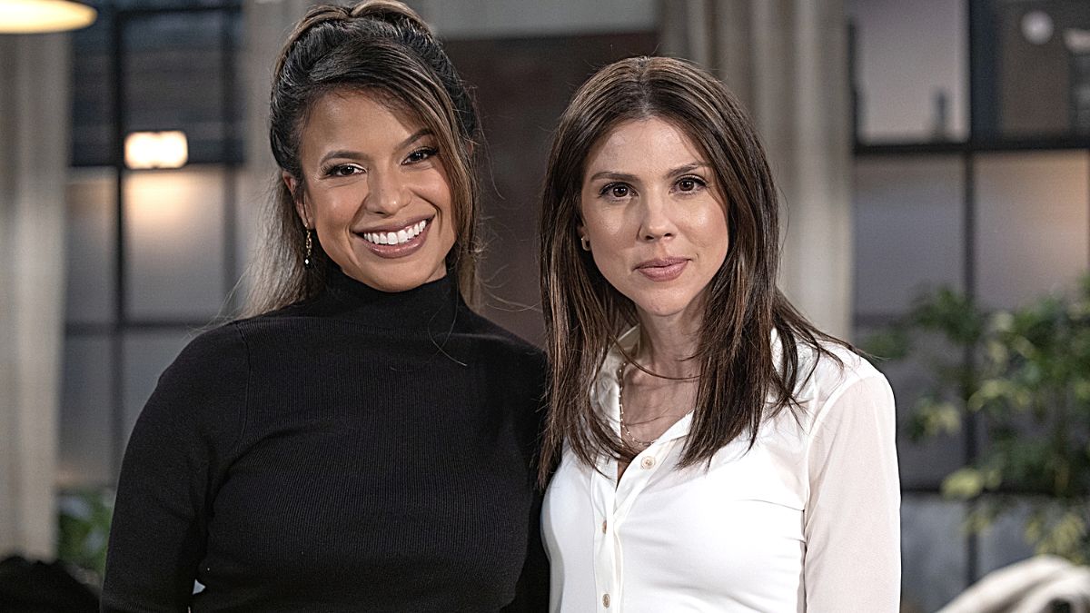 Jacqueline Grace Lopez and Kate Mansi as Blaze and Kristina on 'General Hospital'.