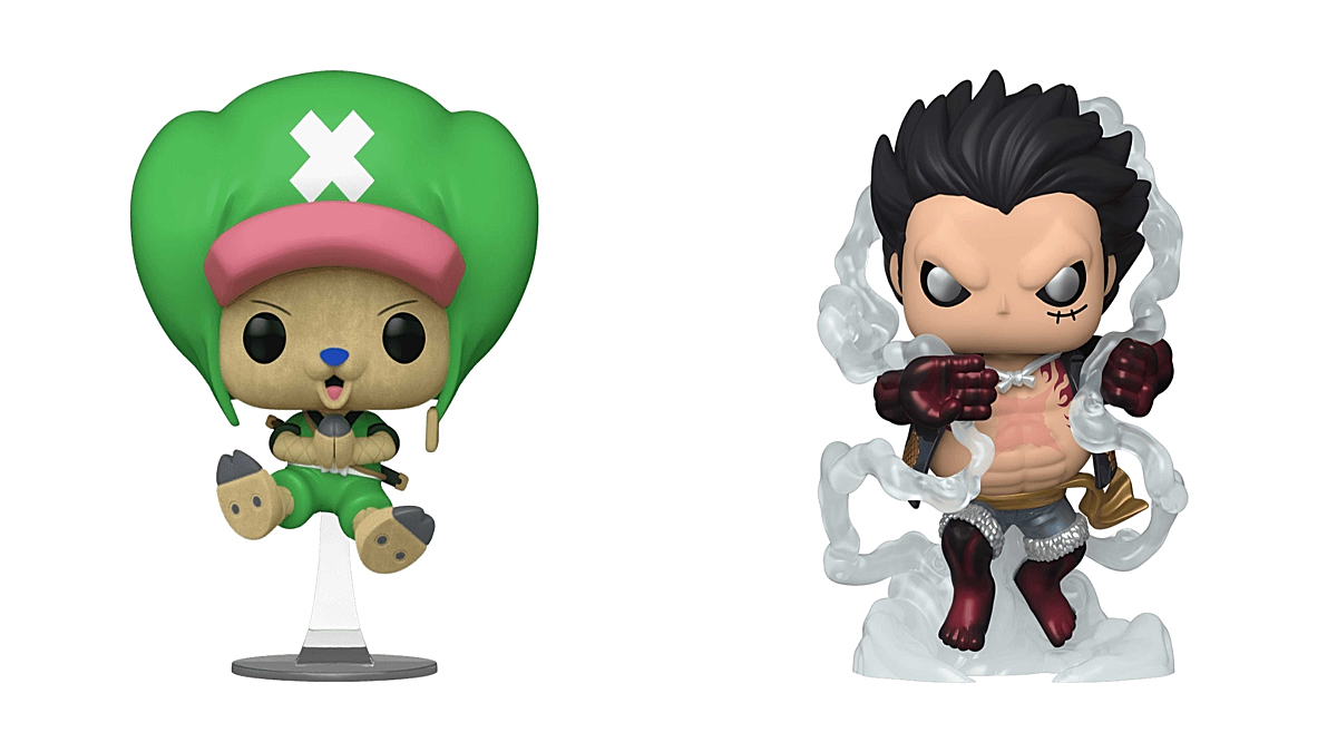 Choppermon and Luffy Gear Four Funko Pops