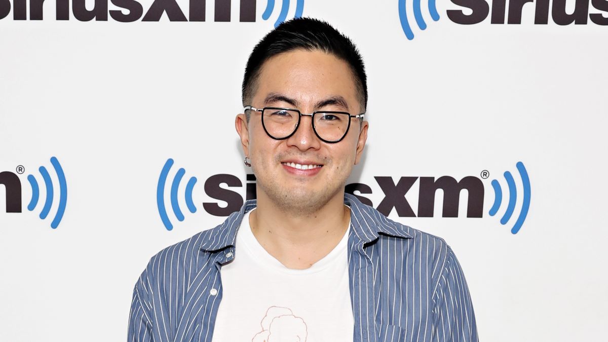 Bowen Yang visits the SiriusXM Studios on October 30, 2023 in New York City. (Photo by Cindy Ord/Getty Images)