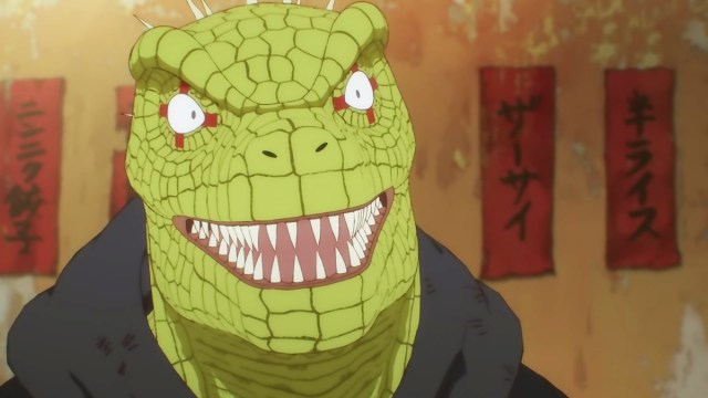 Kaiman smiling during episode 6 of Dorohedoro