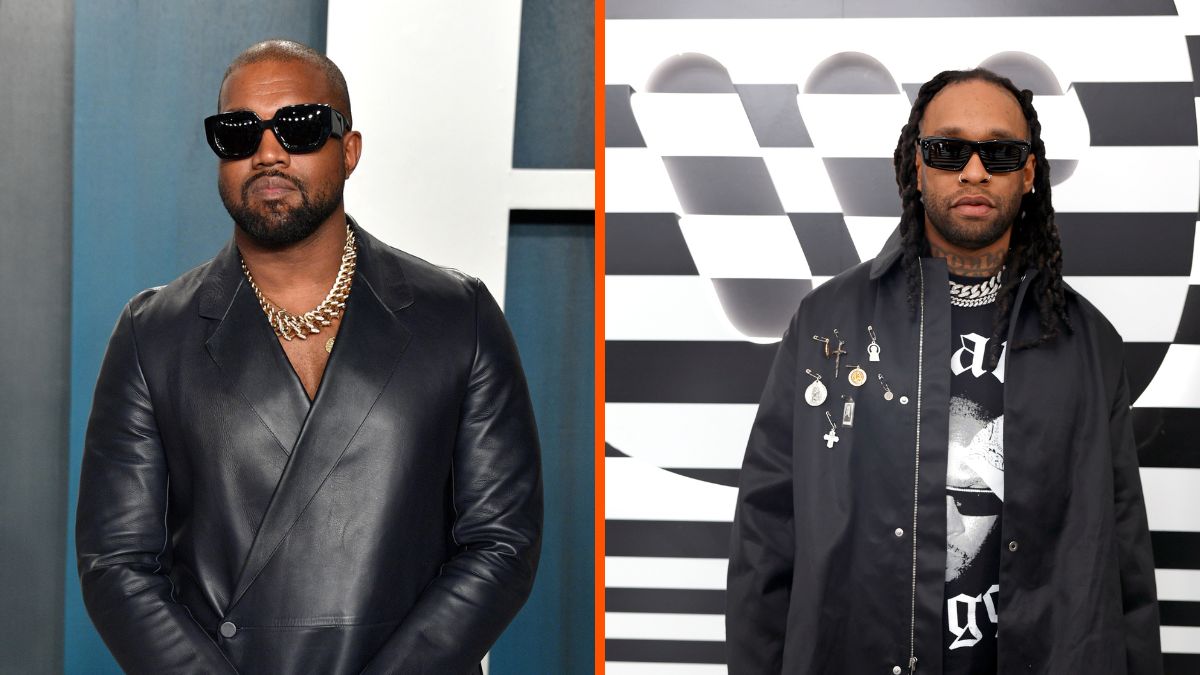 BEVERLY HILLS, CALIFORNIA - FEBRUARY 09: Kanye West attends the 2020 Vanity Fair Oscar party hosted by Radhika Jones at Wallis Annenberg Center for the Performing Arts on February 09, 2020 in Beverly Hills, California. (Photo by George Pimentel/Getty Images)