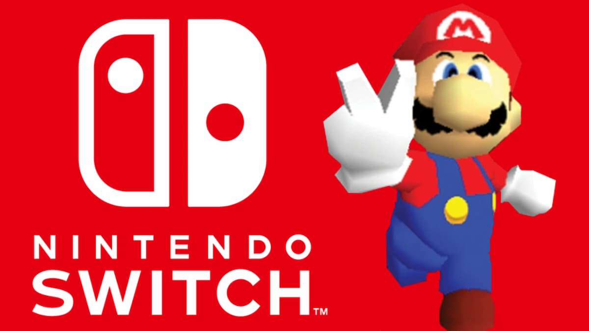 Nintendo Switch Logo and Mario