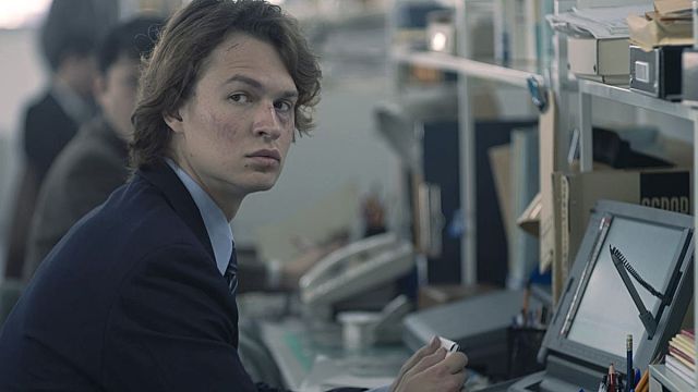 Ansel Elgort as Jake Adelstein in season 2, episode 1 of 'Tokyo Vice'.