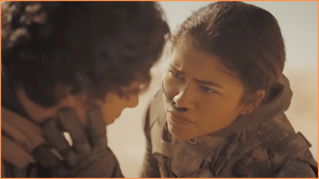Timothee Chalamet and Zendaya in Dune Part 2