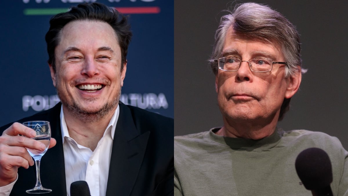 Stephen King Elon Musk Getty