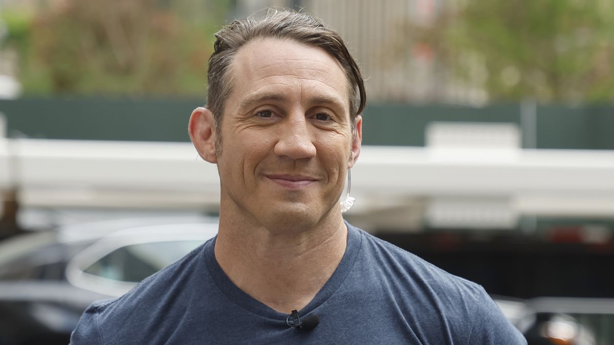 Save Our Allies Founder, Tim Kennedy visits the Fox News Channel Studios on June 07, 2022 in New York City. (Photo by John Lamparski/Getty Images)