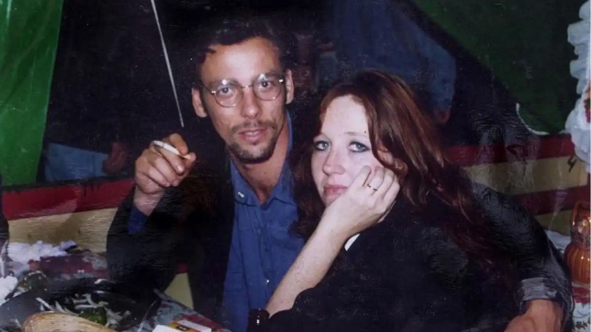 J.K.Rowling next to Jorge Arantes in Portugal, 1990s