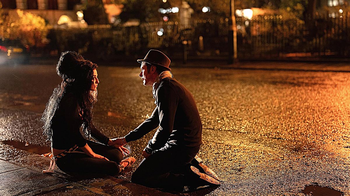 Marisa Abela and Jack O’Connell as Amy Winehouse and Blake Fielder-Civil in a promotional image for 'Back to Black'.