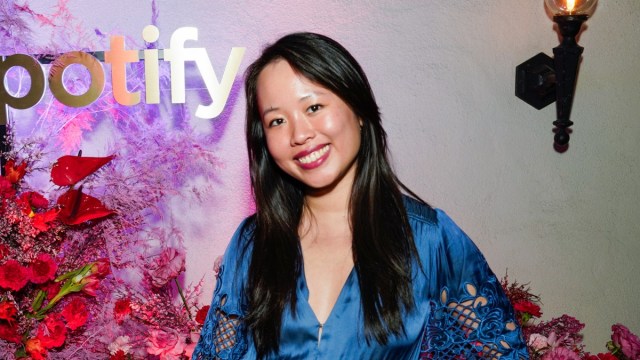 na Huang attends Spotify Audiobooks Galentine's Day with Author Ana Huang at Lolo Wine Bar on February 13, 2024 in Los Angeles, California. (Photo by Presley Ann/Getty Images for Spotify)
