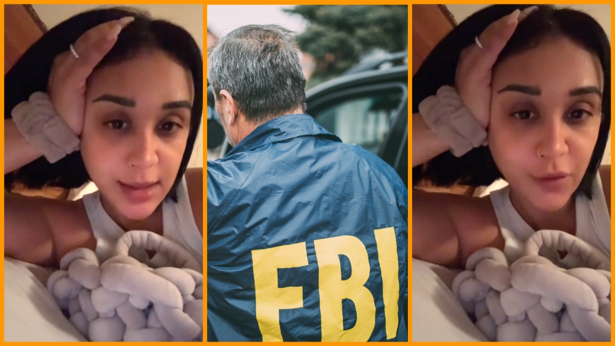 Screenshots via Meenaljamila/Getty stock photo of FBI officer