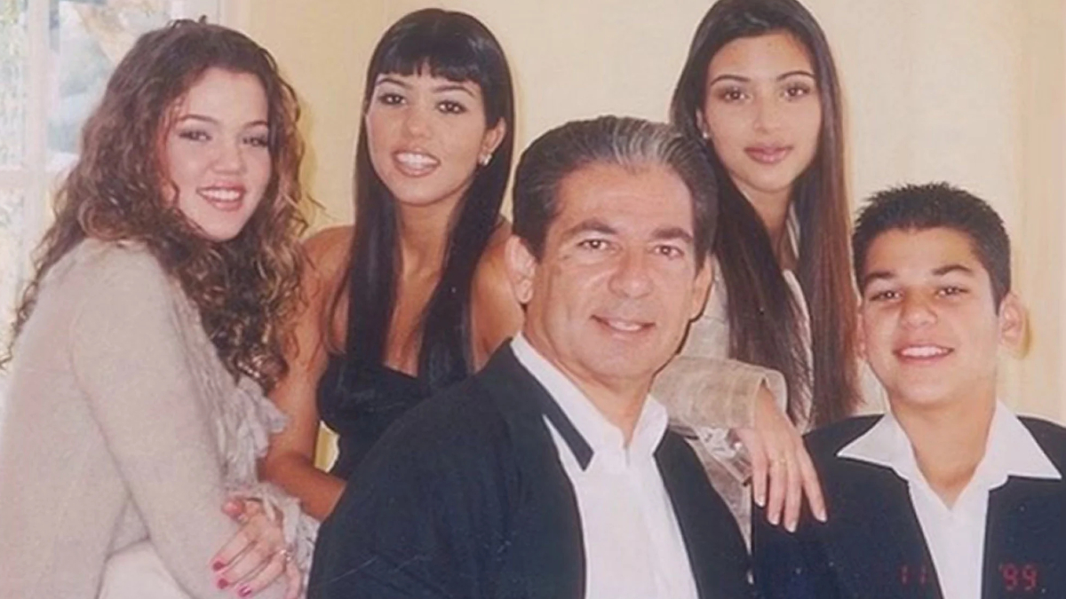 Robert Kardashian and his four children with Kris Jenner