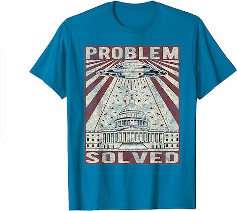 Modern problems require modern solutions political shirt