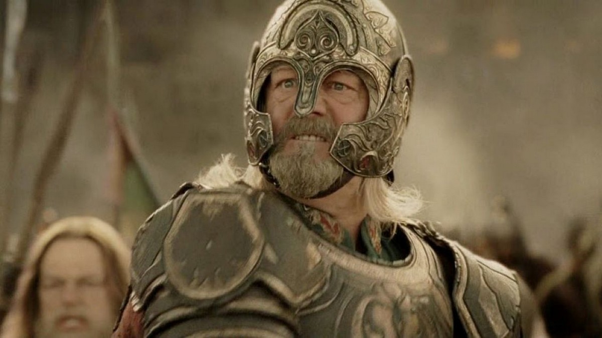 Bernard Hill as King Theoden in The Lord of the Rings