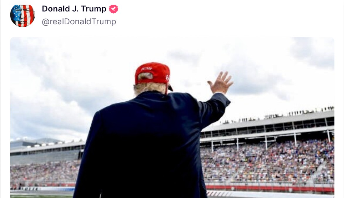 Donald Trump at NASCAR Race