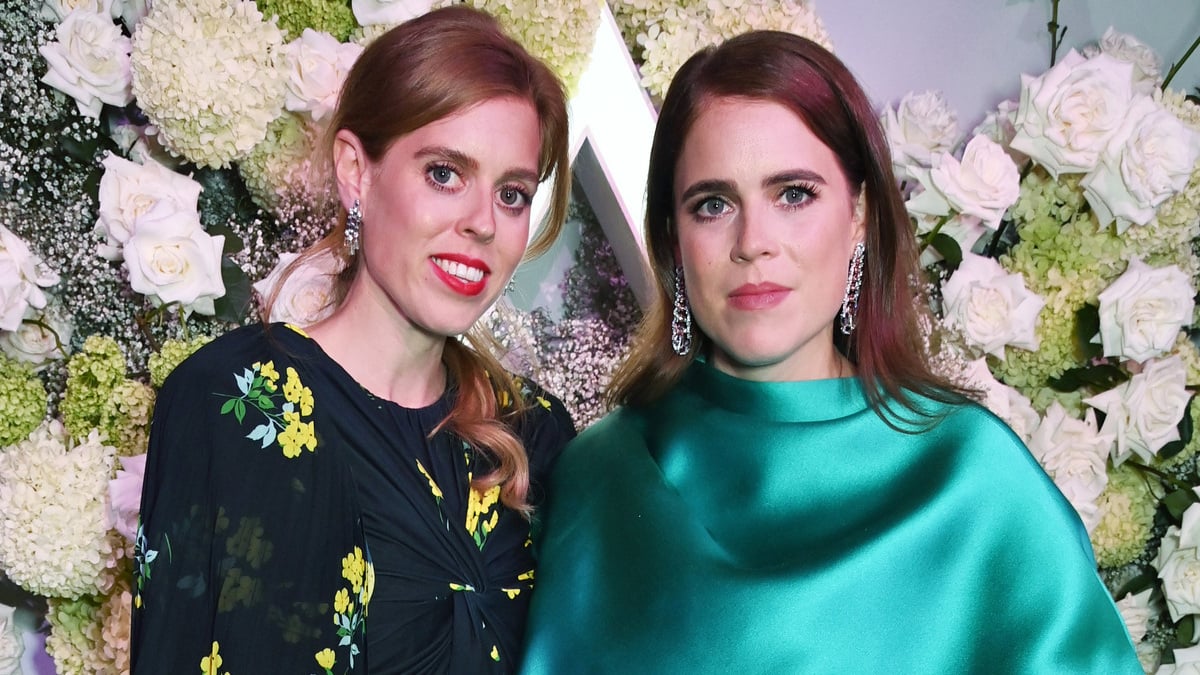 Princess Beatrice of York  and Princess Eugenie of York attend the officially party celebrating Vogue World: London 2023 at George Mayfair on September 14, 2023 in London, England. 