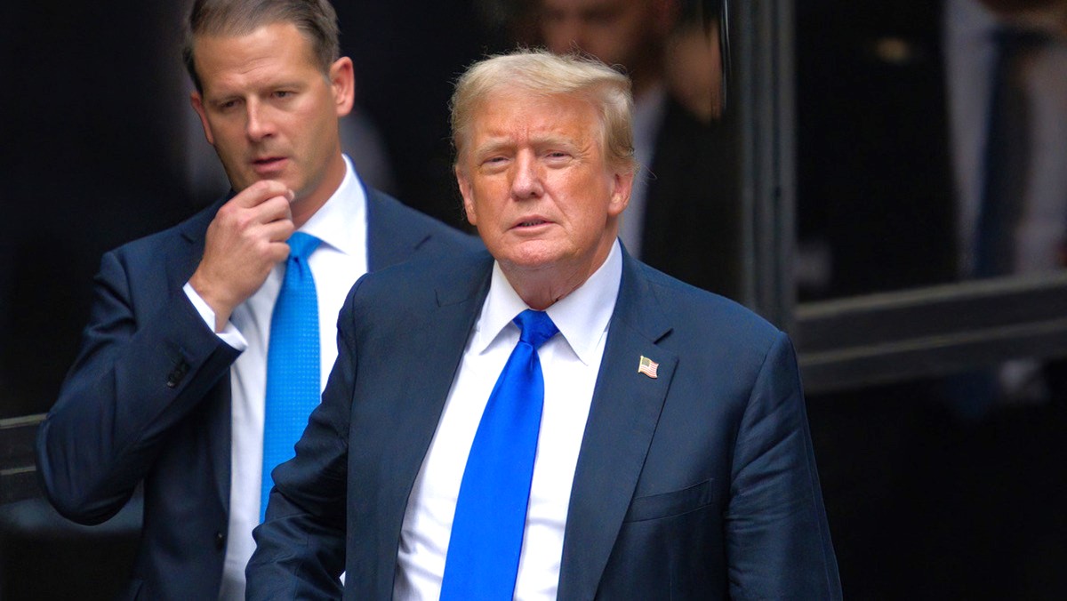 Former U.S. President Donald Trump arrives to Trump Tower on May 30, 2024 in New York City.