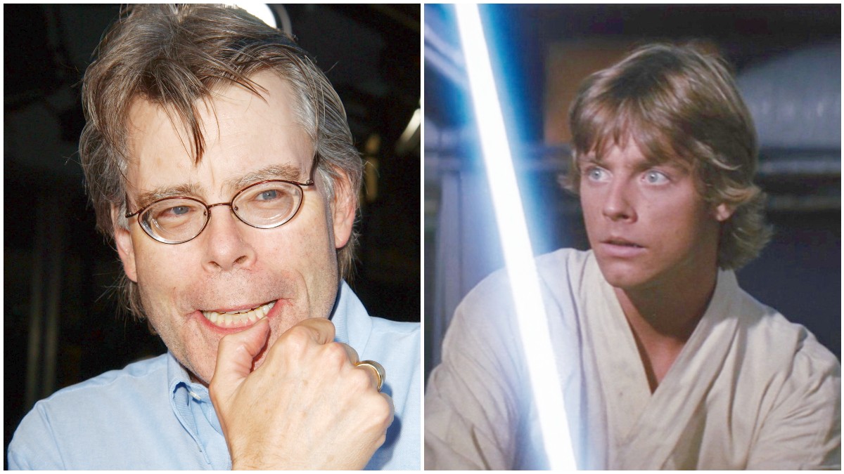 Stephen King and Mark Hamill as Luke Skywalker