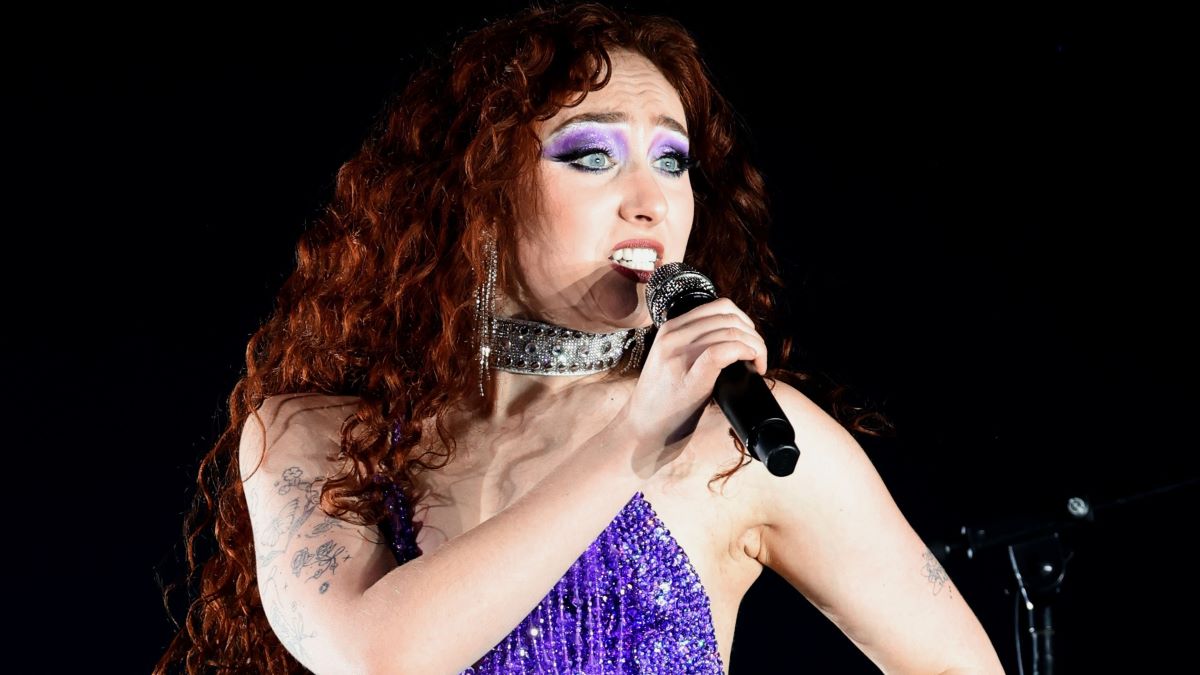 Chappell Roan performs onstage for the kick off of the Olivia Rodrigo GUTS World Tour at Acrisure Arena on February 23, 2024 in Palm Springs, California. (Photo by Kevin Mazur/Getty Images for Acrisure Arena)