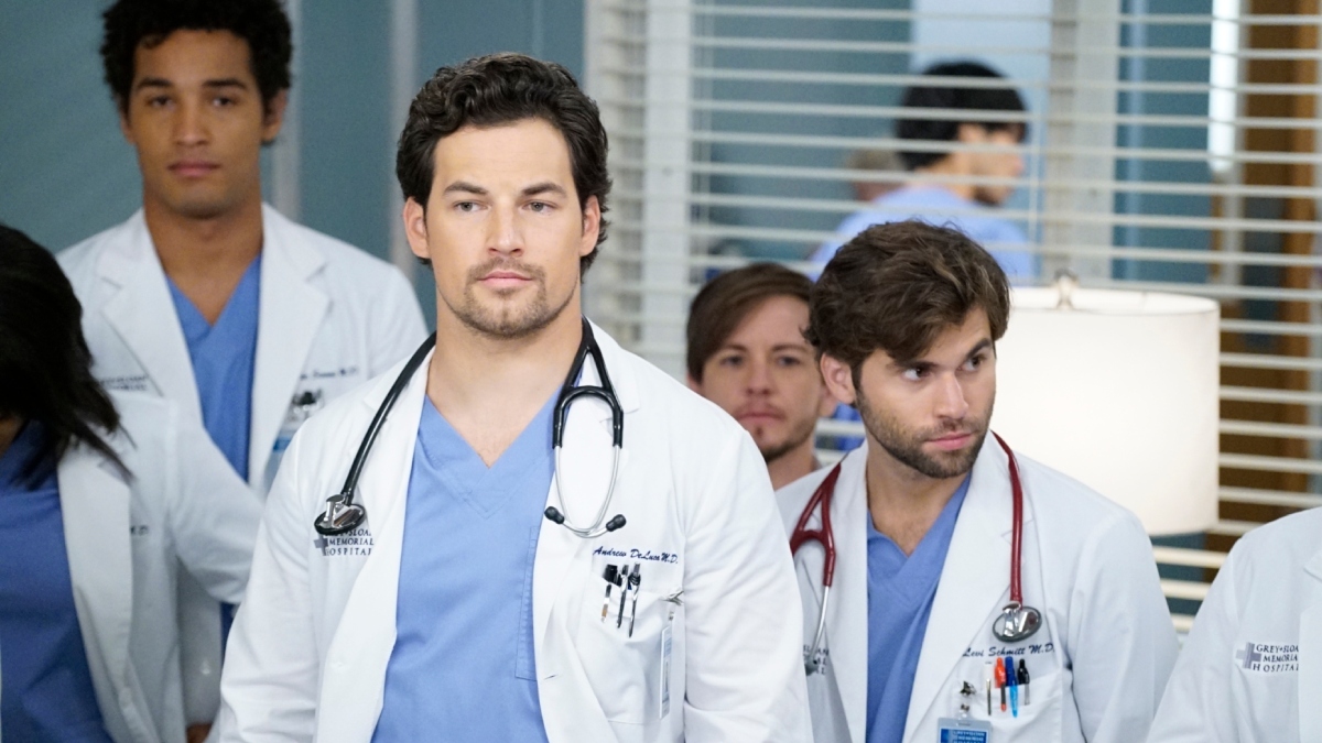 Giacomo Gianniotti as Andrew DeLuca on Grey's Anatomy