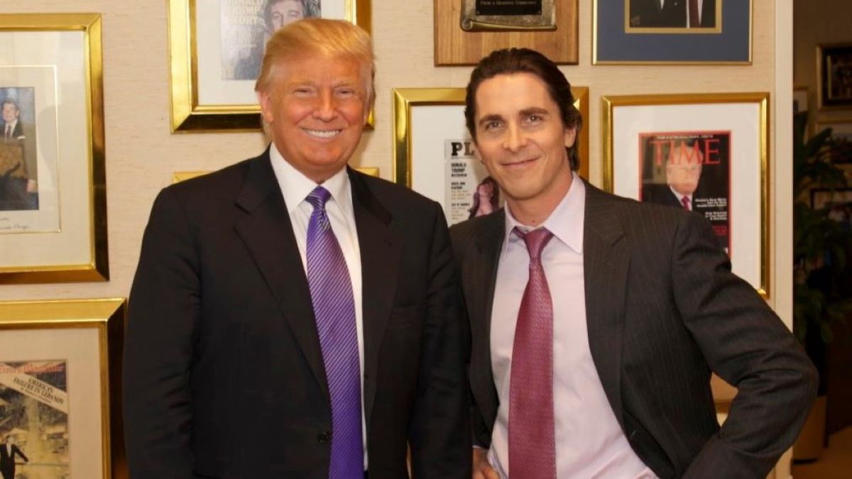 Donald Trump and Christian Bale