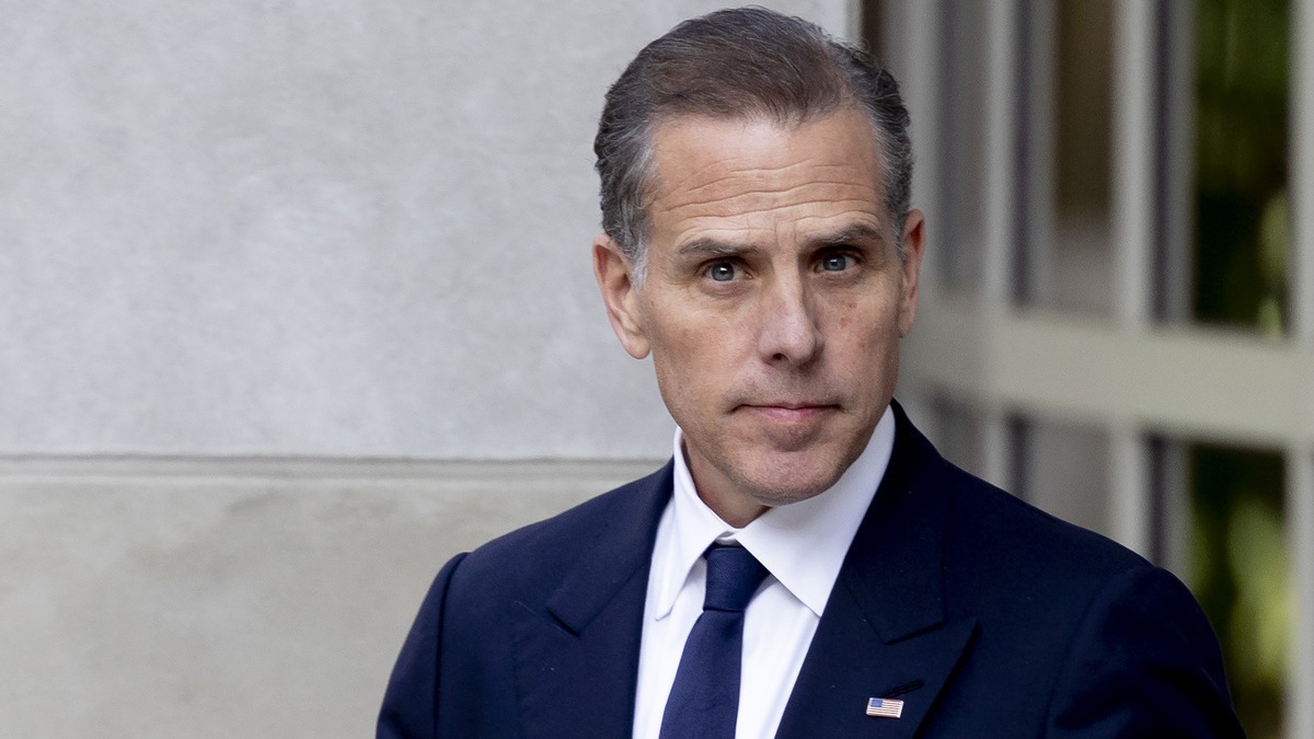 Hunter Biden, son of U.S. President Joe Biden, departs from the J. Caleb Boggs Federal Building on June 3 2024, in Wilmington, Delaware. Biden is standing trial for felony gun charges.