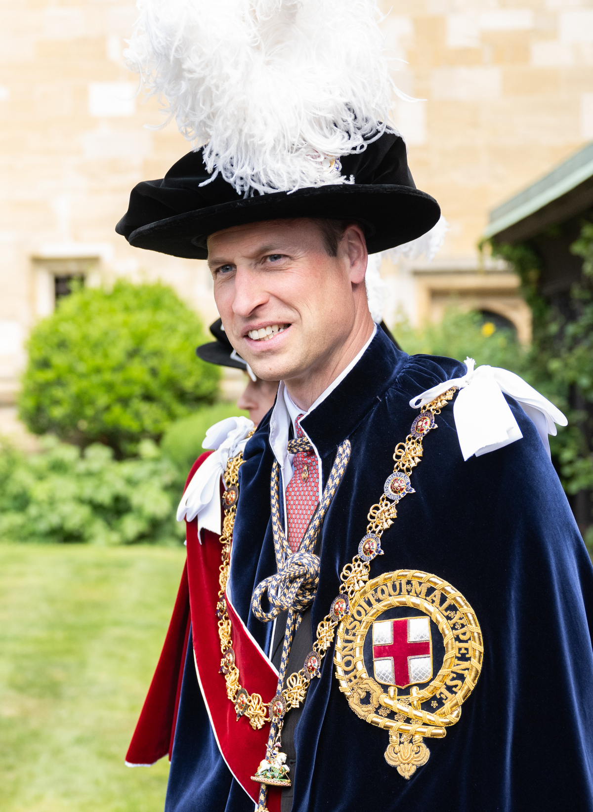 WINDSOR, ENGLAND - JUNE 17: Prince William, Prince of Wales attends the Order Of The Garter Service at Windsor Castle on June 17, 2024 in Windsor, England.