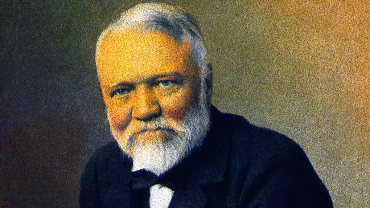 (Original Caption) Andrew Carnegie. 3/4 length photograph, 1896.