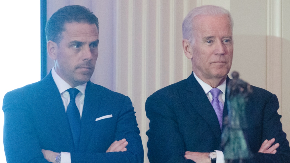 Hunter and Joe Biden side-by-side