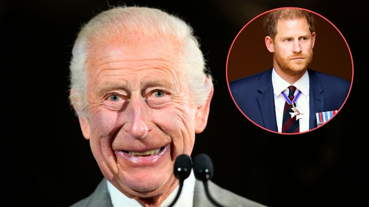 King Charles III smiles during his speech as he attends the inaugural King's Foundation charity awards at St James's Palace on June 11, 2024 in London, England. The Awards serve as a platform to honour the outstanding efforts of students, teachers, alumni, and partners who have significantly contributed to the Foundation's mission across various sectors. There are nine award categories, with the event culminating in The King presenting The King Charles III Harmony Award, a special accolade recognising an individual's long-term dedication to the Foundation's mission.