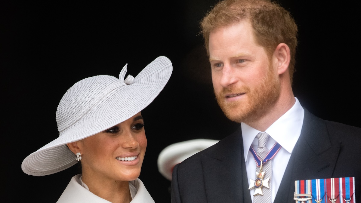 Meghan, Duchess of Sussex and Prince Harry, Duke of Sussex attend the National Service of Thanksgiving at St Paul's Cathedral