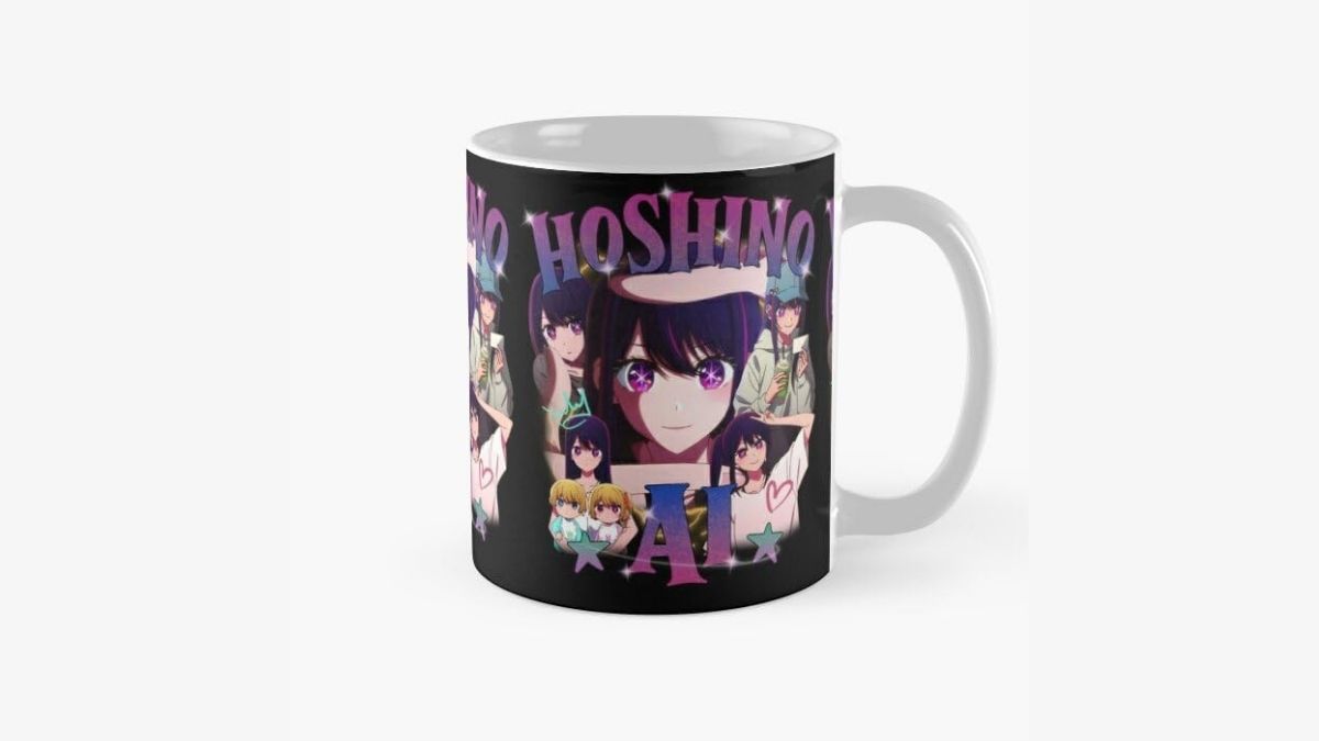 Oshi no Ko Y2K style mug