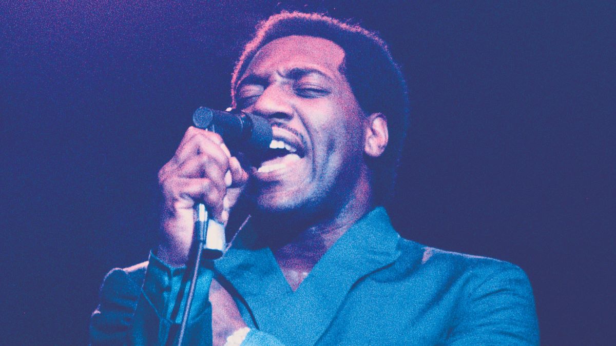 Singer Otis Redding performing at the Monterey Pop Festival at the Monterey Country Fairgrounds on June 17, 1967 in Monterey, California. (Photo by Elaine Mayes/Getty Images)