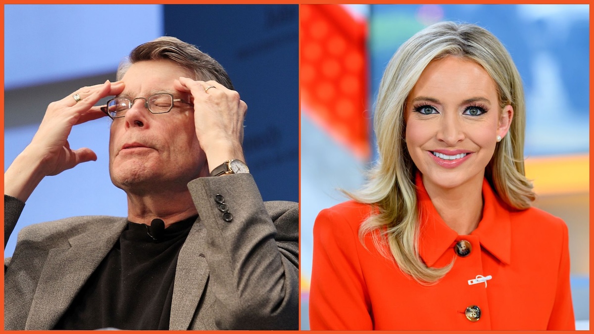 Stephen King and Kayleigh Mcenany split photo