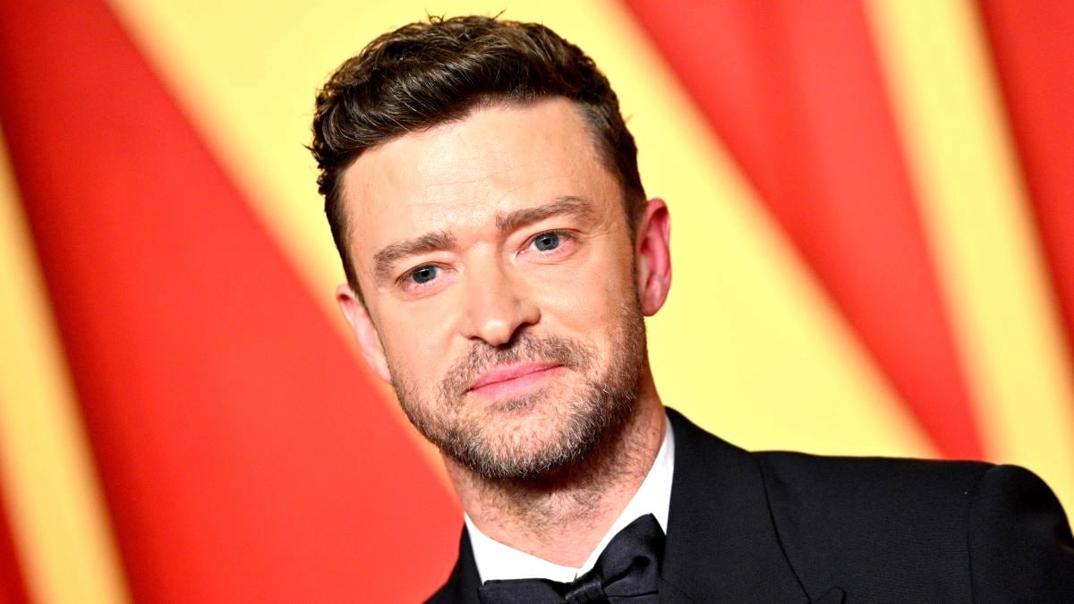 Justin Timberlake attends the 2024 Vanity Fair Oscar Party Hosted By Radhika Jones at Wallis Annenberg Center for the Performing Arts on March 10, 2024 in Beverly Hills, California. (Photo by Lionel Hahn/Getty Images)