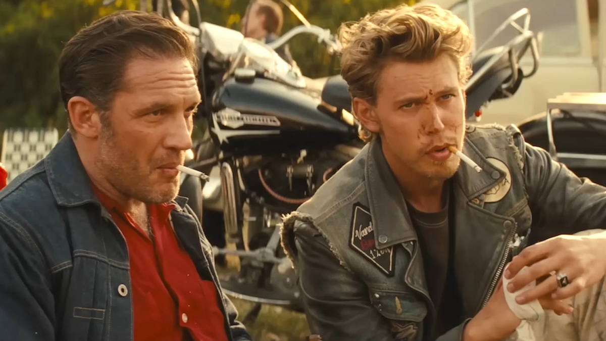 Tom Hardy and Austin Butler in The Bikeriders