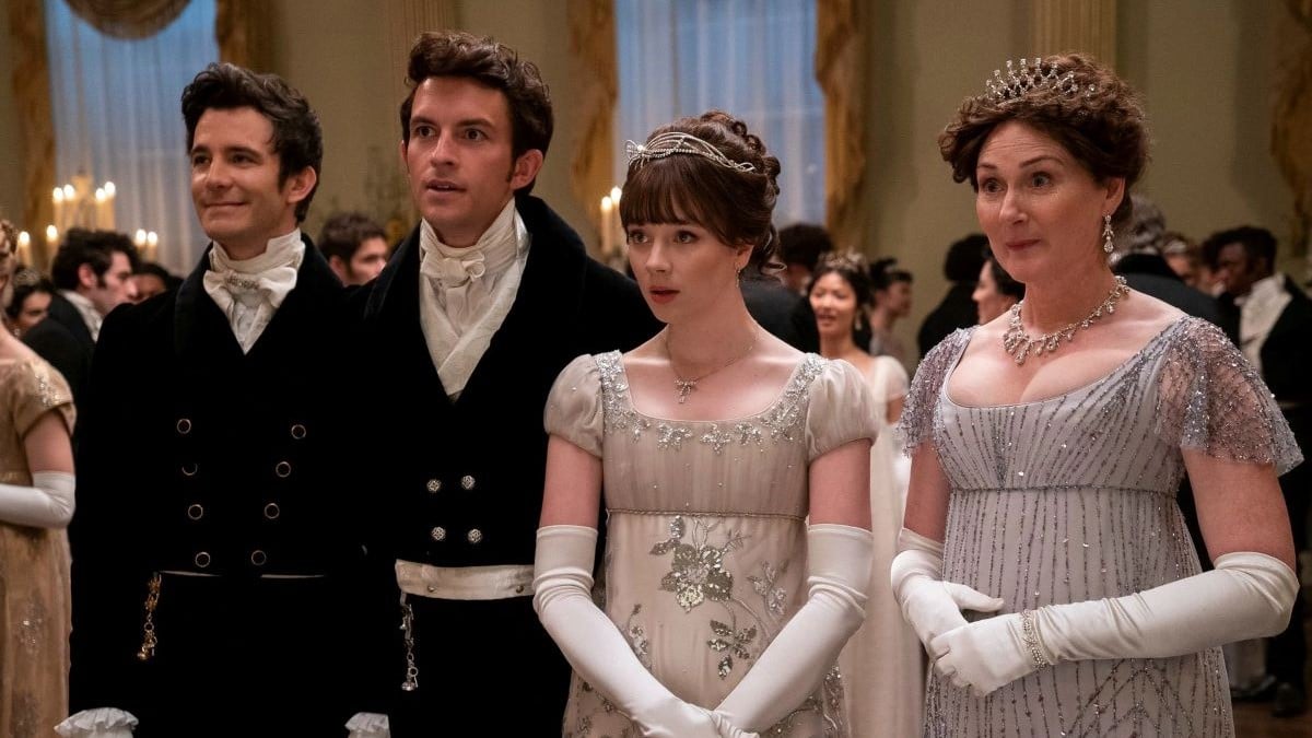 Benedict, Anthony, Eloise, and Violet in 'Bridgerton'