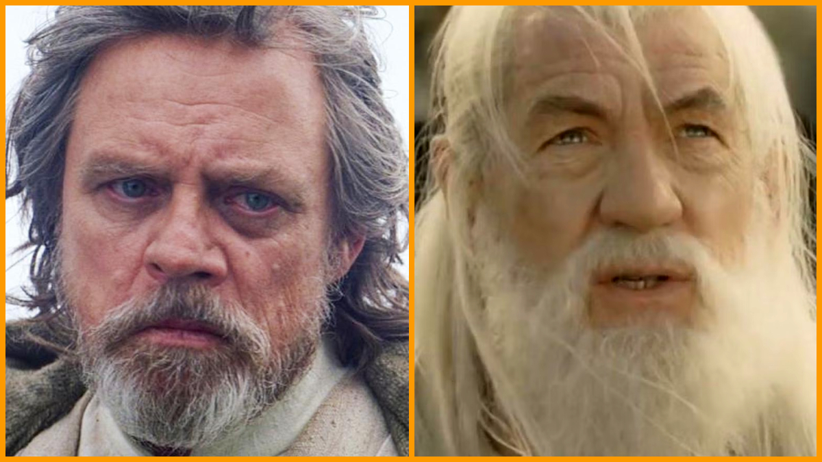 Luke Skywalker and Gandalf