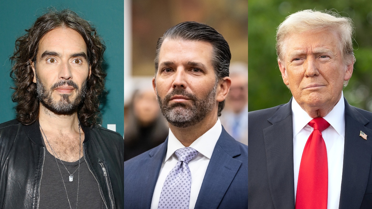 Donald Trump Russell Brand Donald Trump Jr Getty