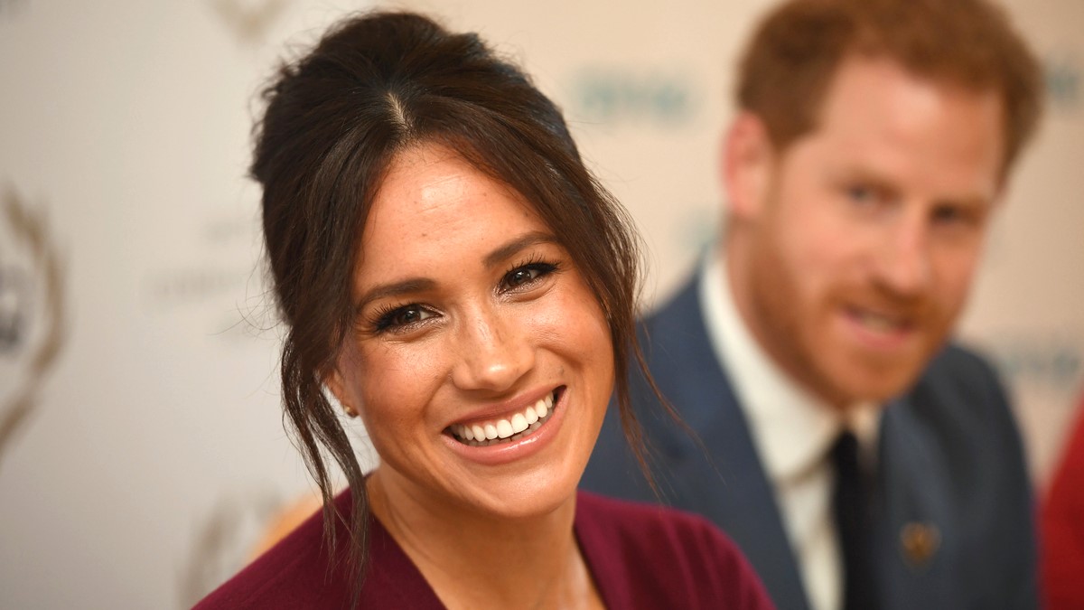 WINDSOR, UNITED KINGDOM - OCTOBER 25: Meghan, Duchess of Sussex and Prince Harry, Duke of Sussex attend a roundtable discussion on gender equality with The Queens Commonwealth Trust (QCT) and One Young World at Windsor Castle on October 25, 2019 in Windsor, England.